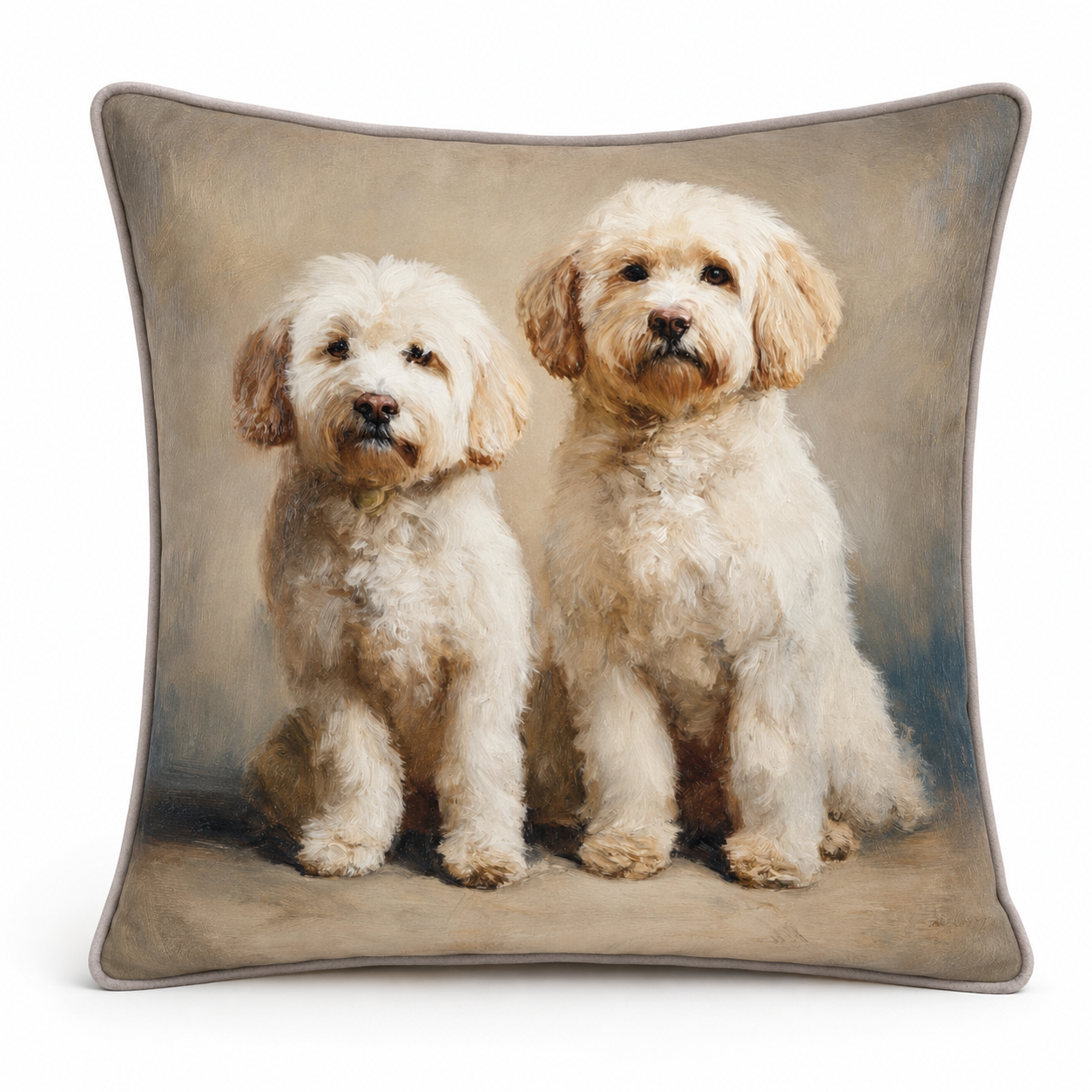 Cushion F+H Velvet  Besties Cleo & Pixie Available Early Oct