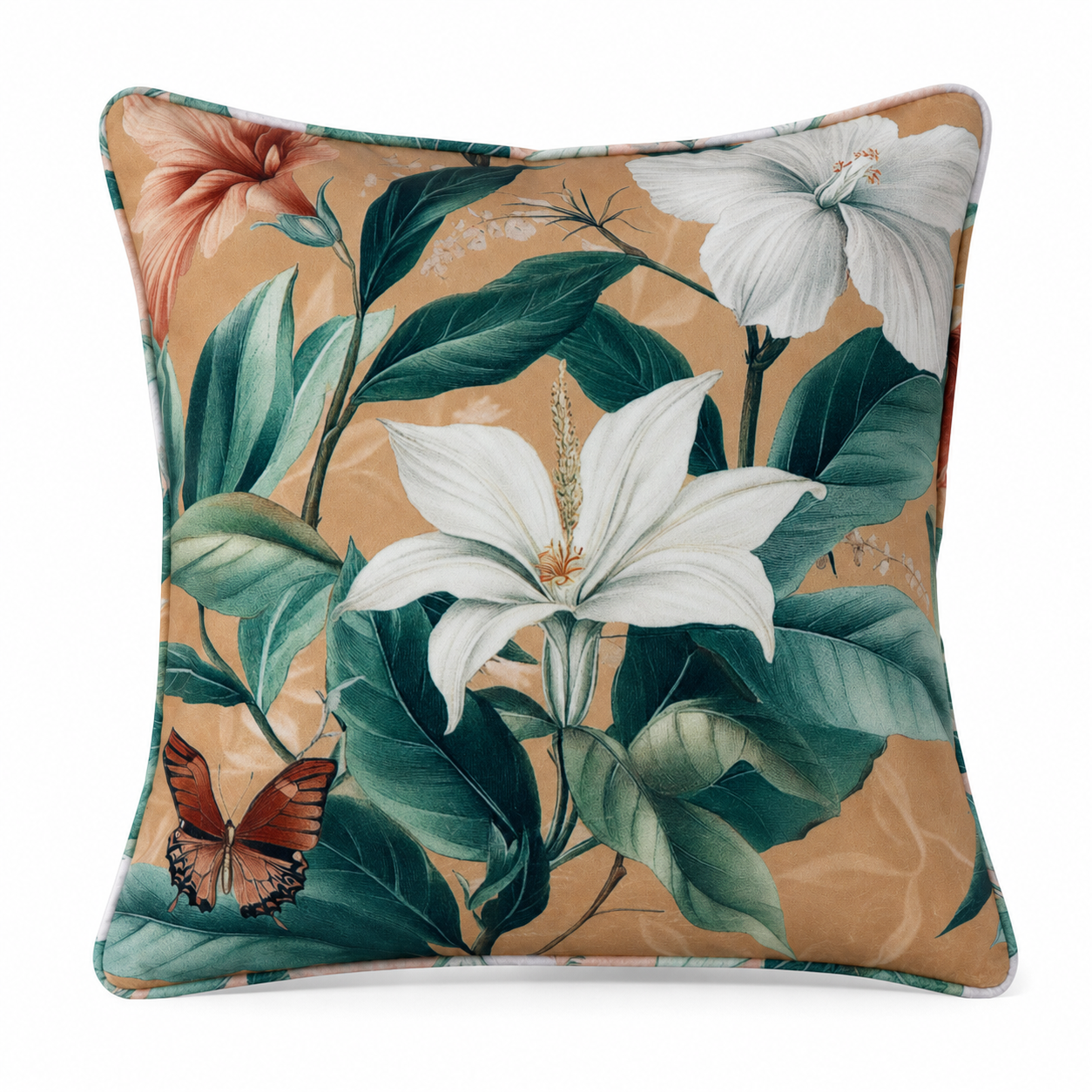 Cushion F+H Velvet Floral Lilies
