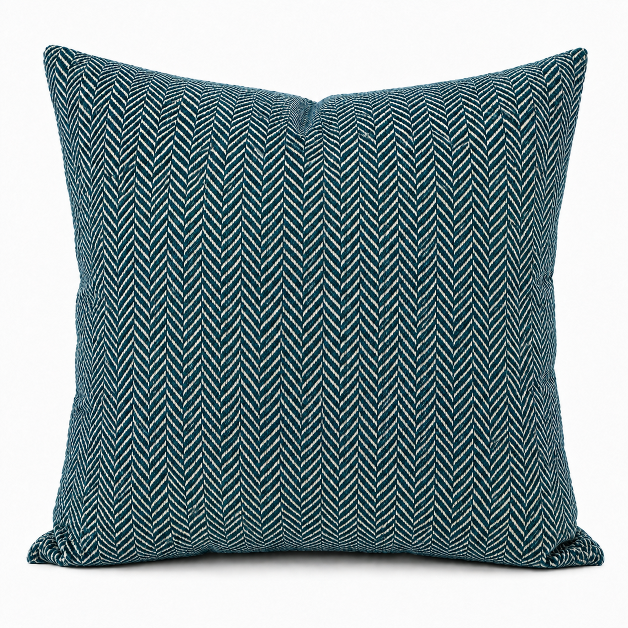 Cushion F+H Studio Herringbone Teal