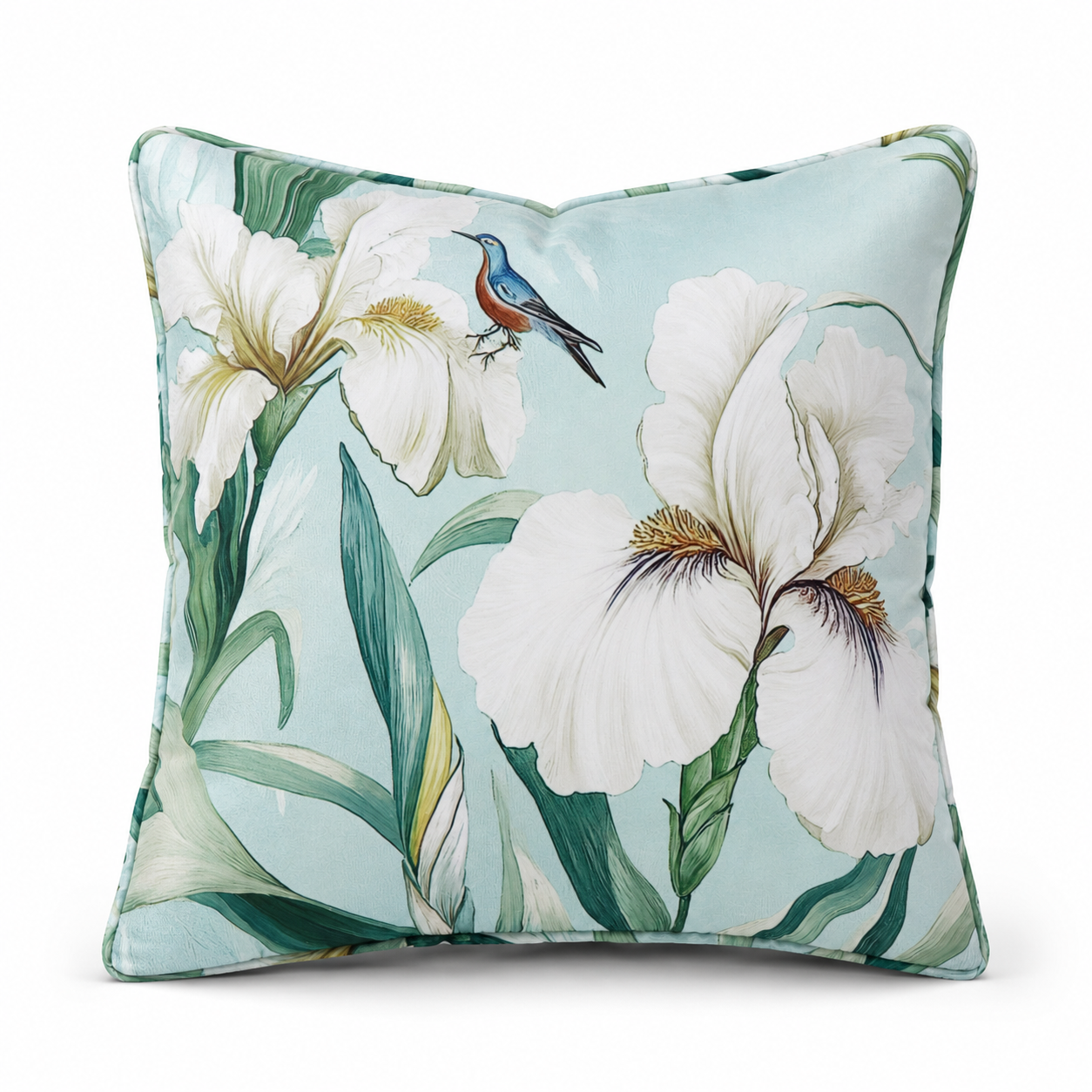 Cushion F+H Velvet Floral Iris