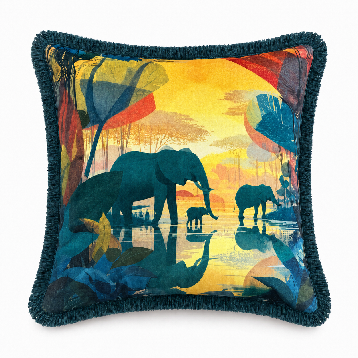Cushion F+H Velvet Jungle Family Available Early Oct