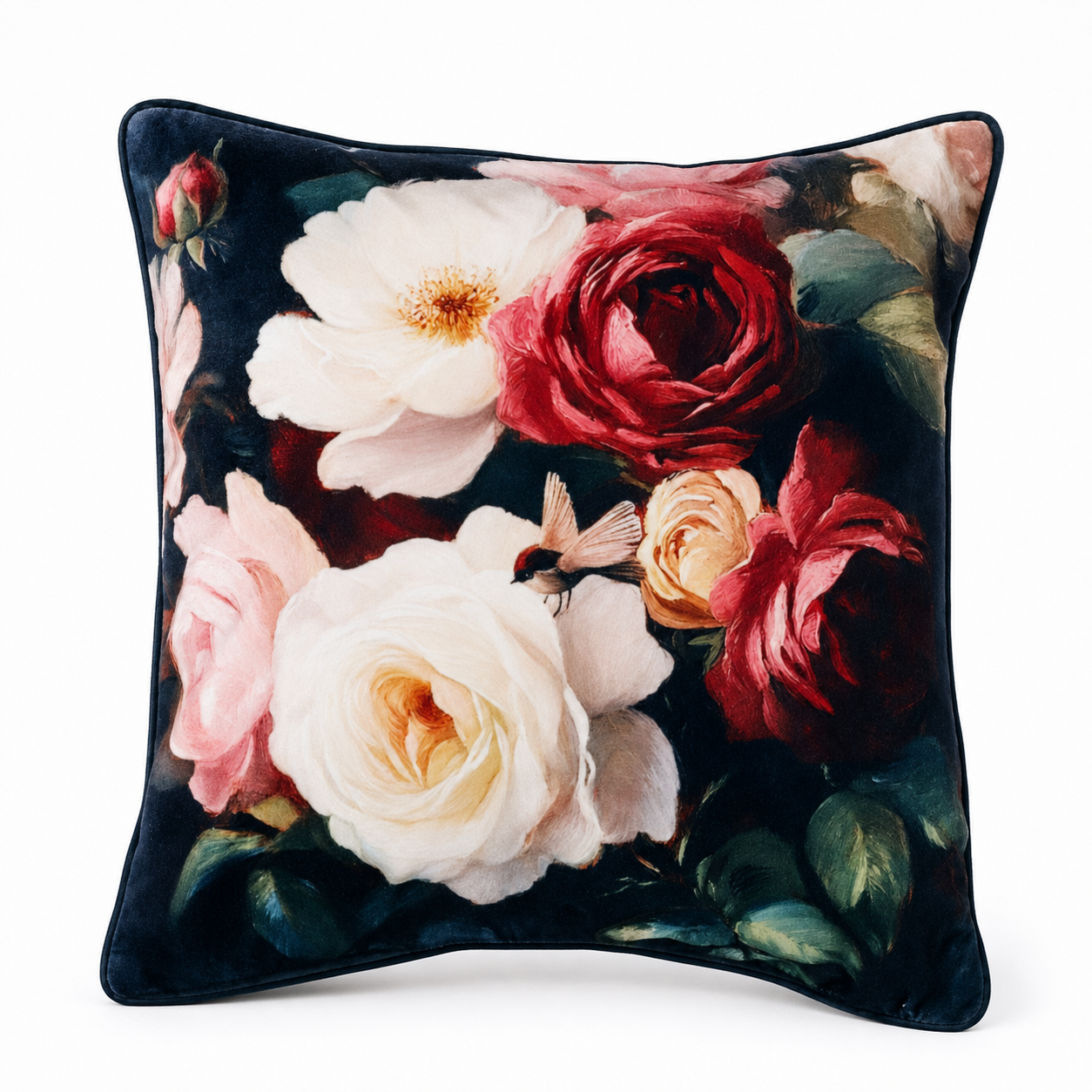 Cushion F+H Velvet Night Bloom Blush Multi Available Early Oct