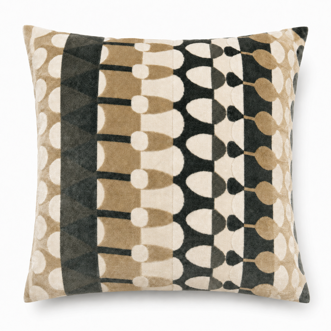 Cushion F+H Studio Geo Ninepins Cream