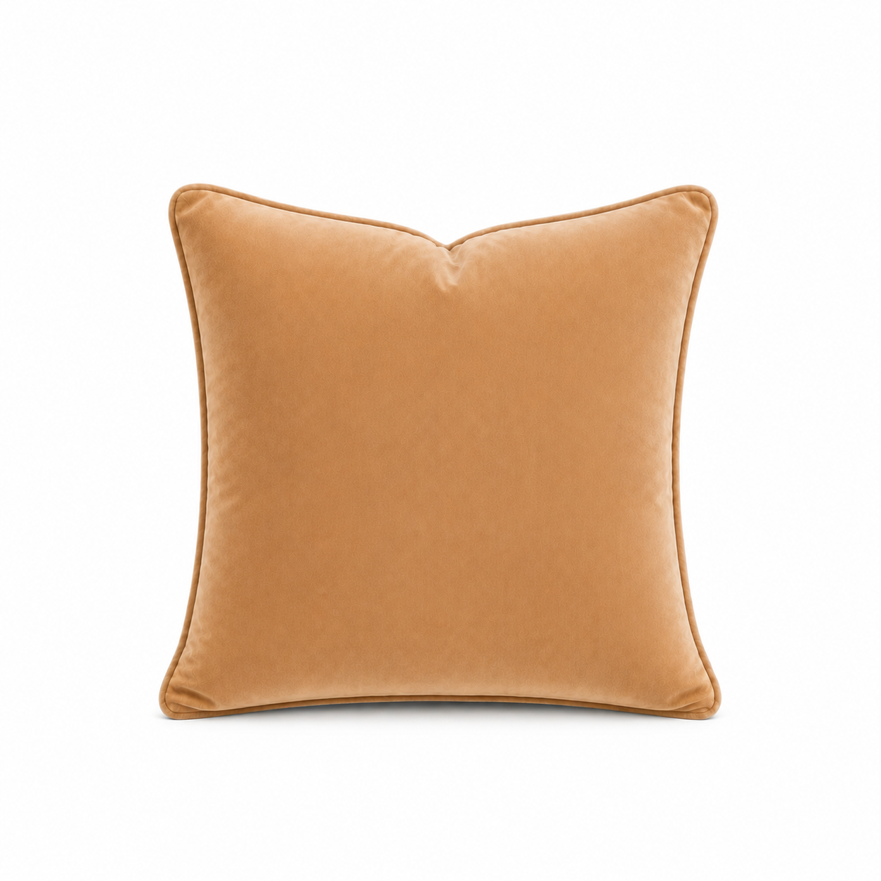Cushion F+H Velvet Plain Caramel 45x45cm