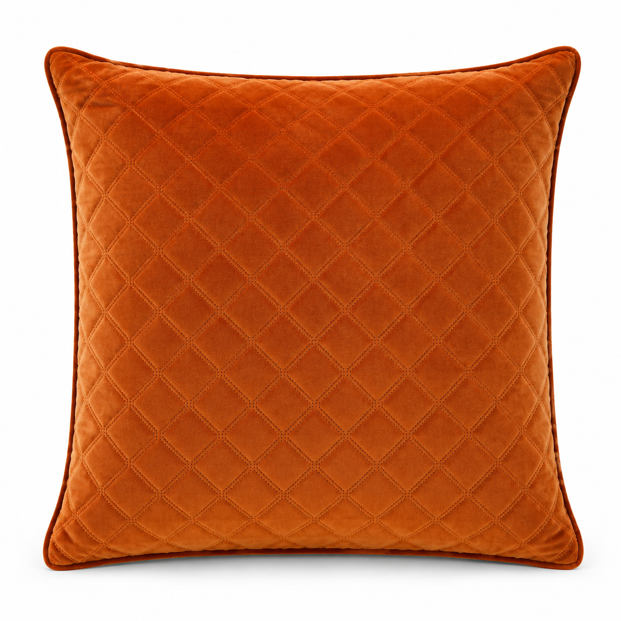 Cushion F+H Quilted Velvet Copper 50x50cm