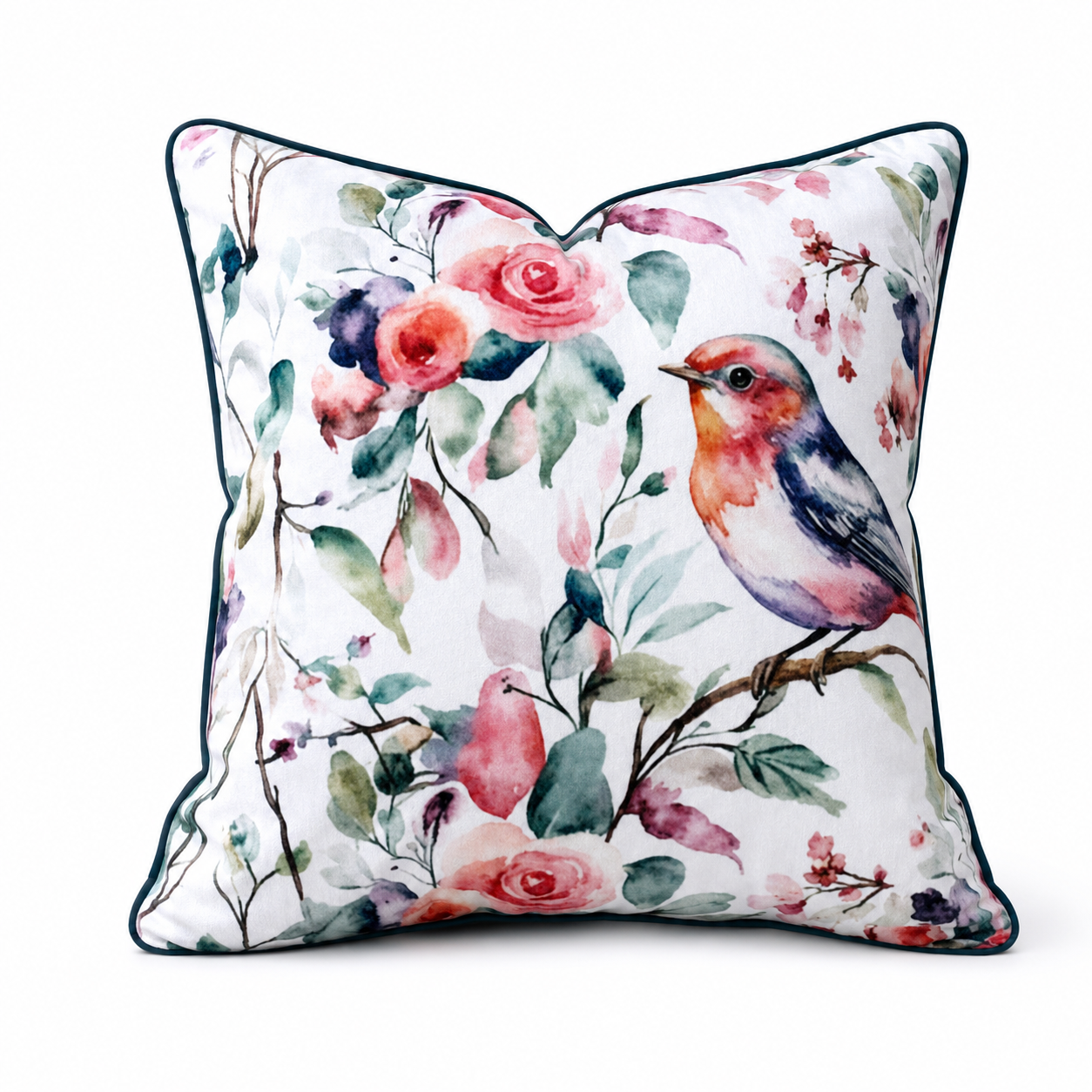 Cushion F+H Velvet Vintage Rose Garden