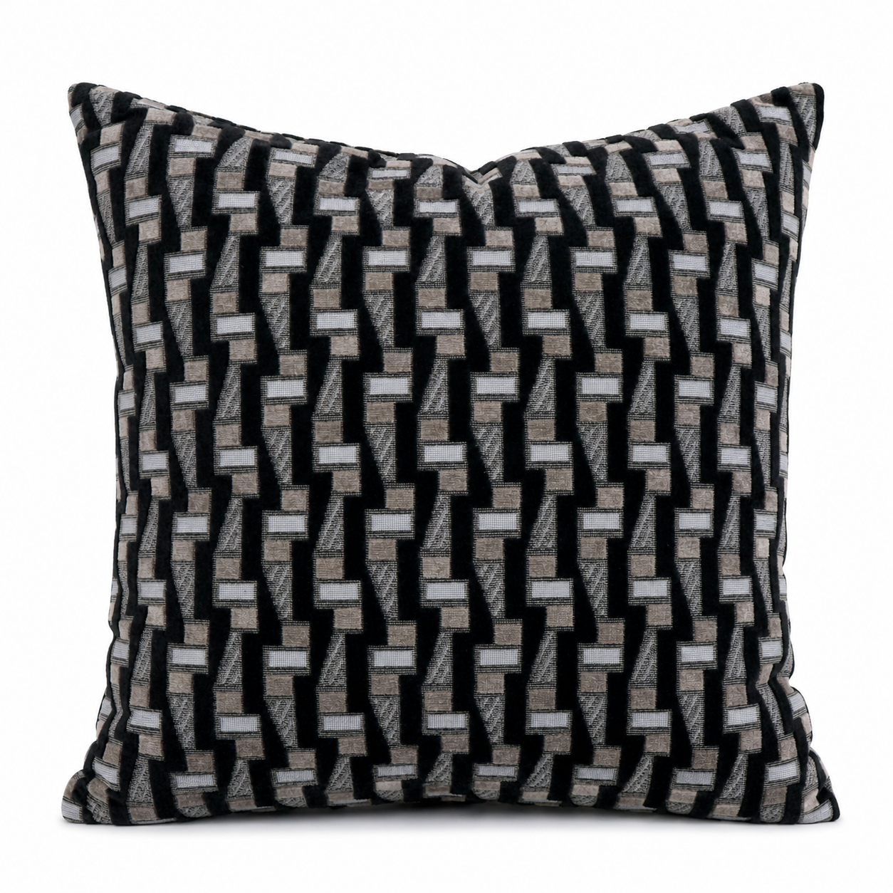 Cushion F+H Studio  Weave Black