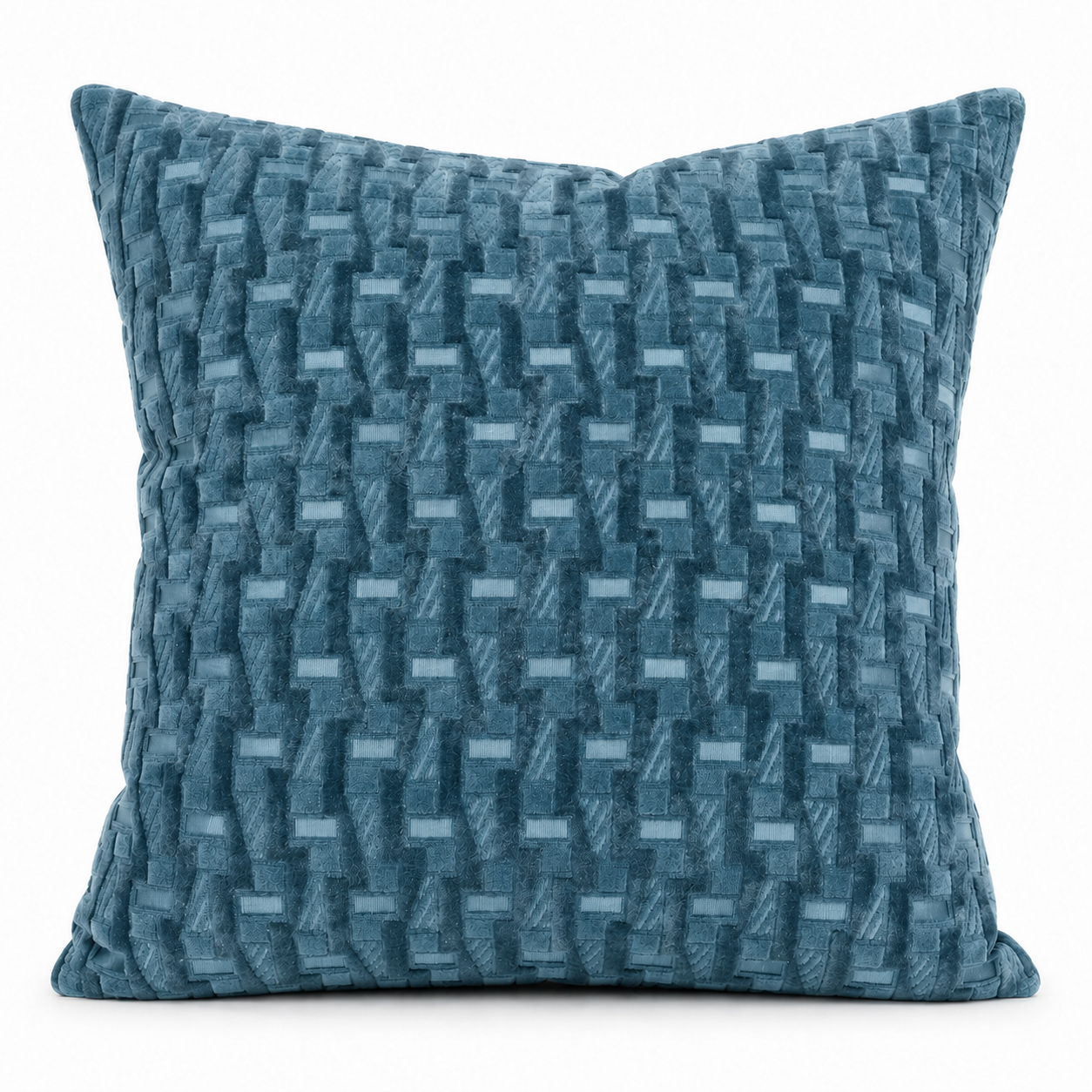 Cushion F+H Studio Weave Teal