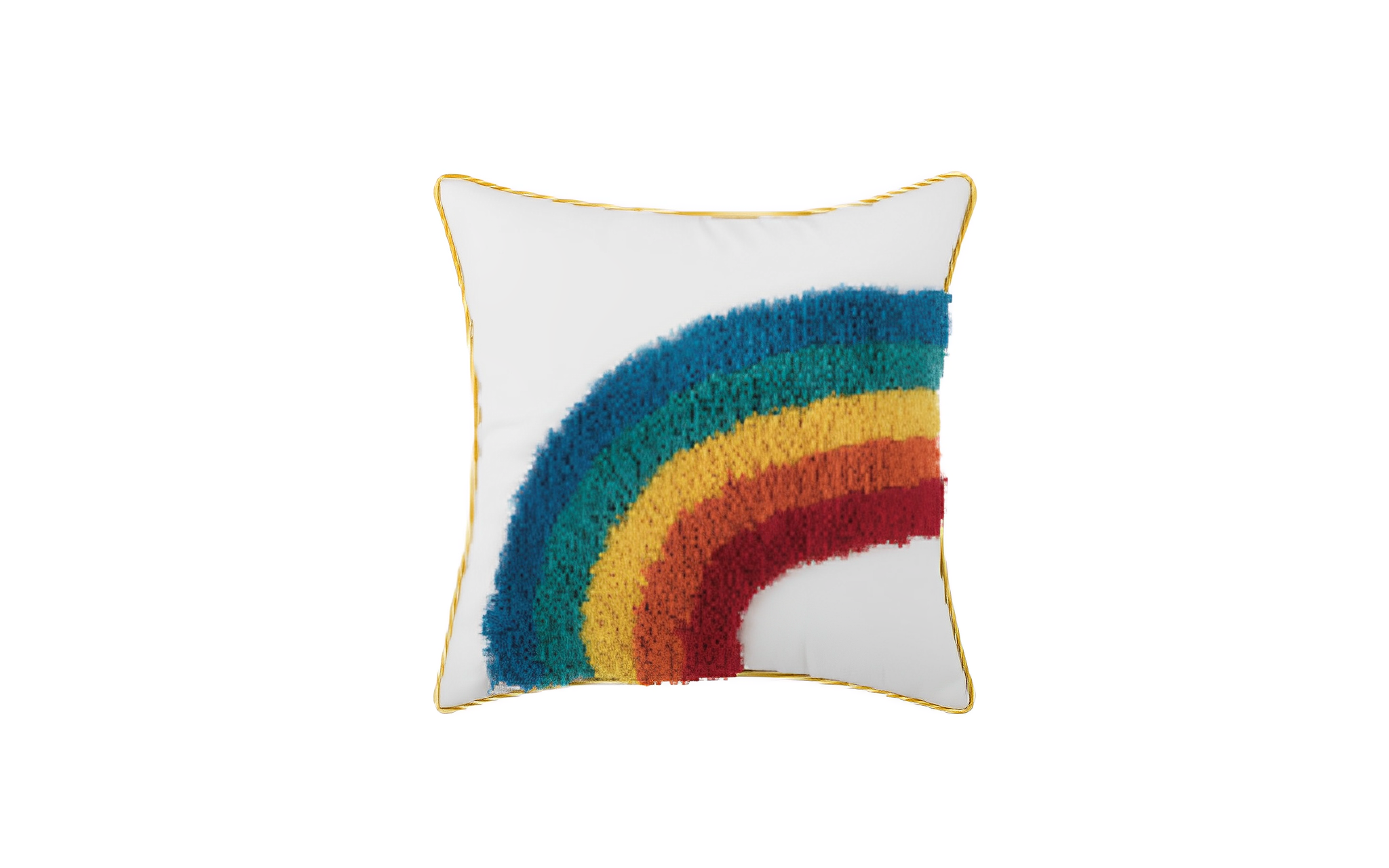 Rainbow Diagonal Cushion - Fervor + Hue