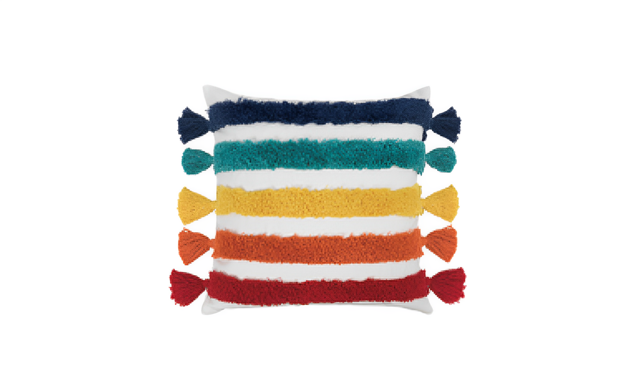 Rainbow Lines Cushion - Fervor + Hue