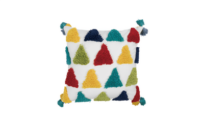 Rainbow Triangles Cushion - Fervor + Hue