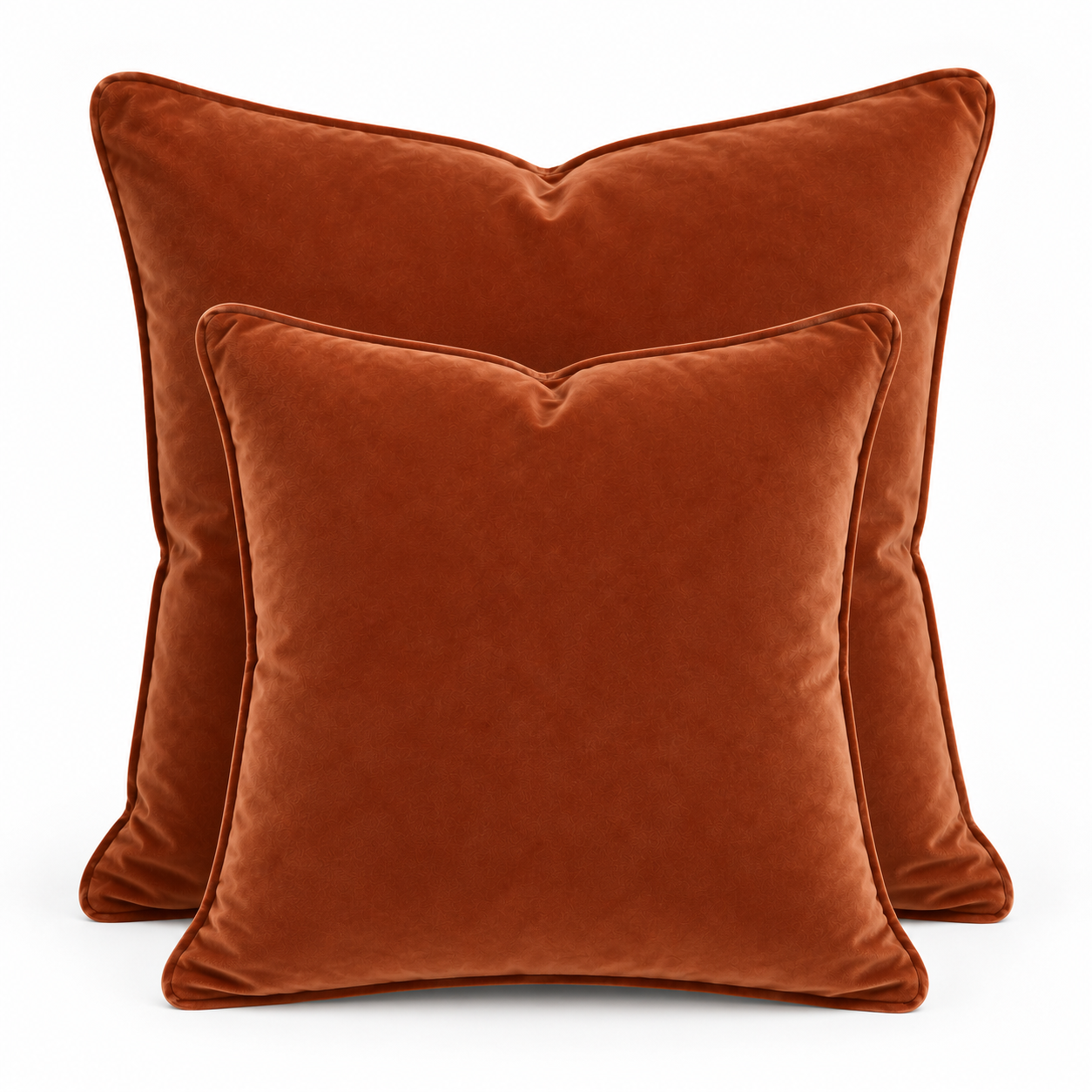 Cushion F+H Velvet Plain Rich Chocolate 50x50cm