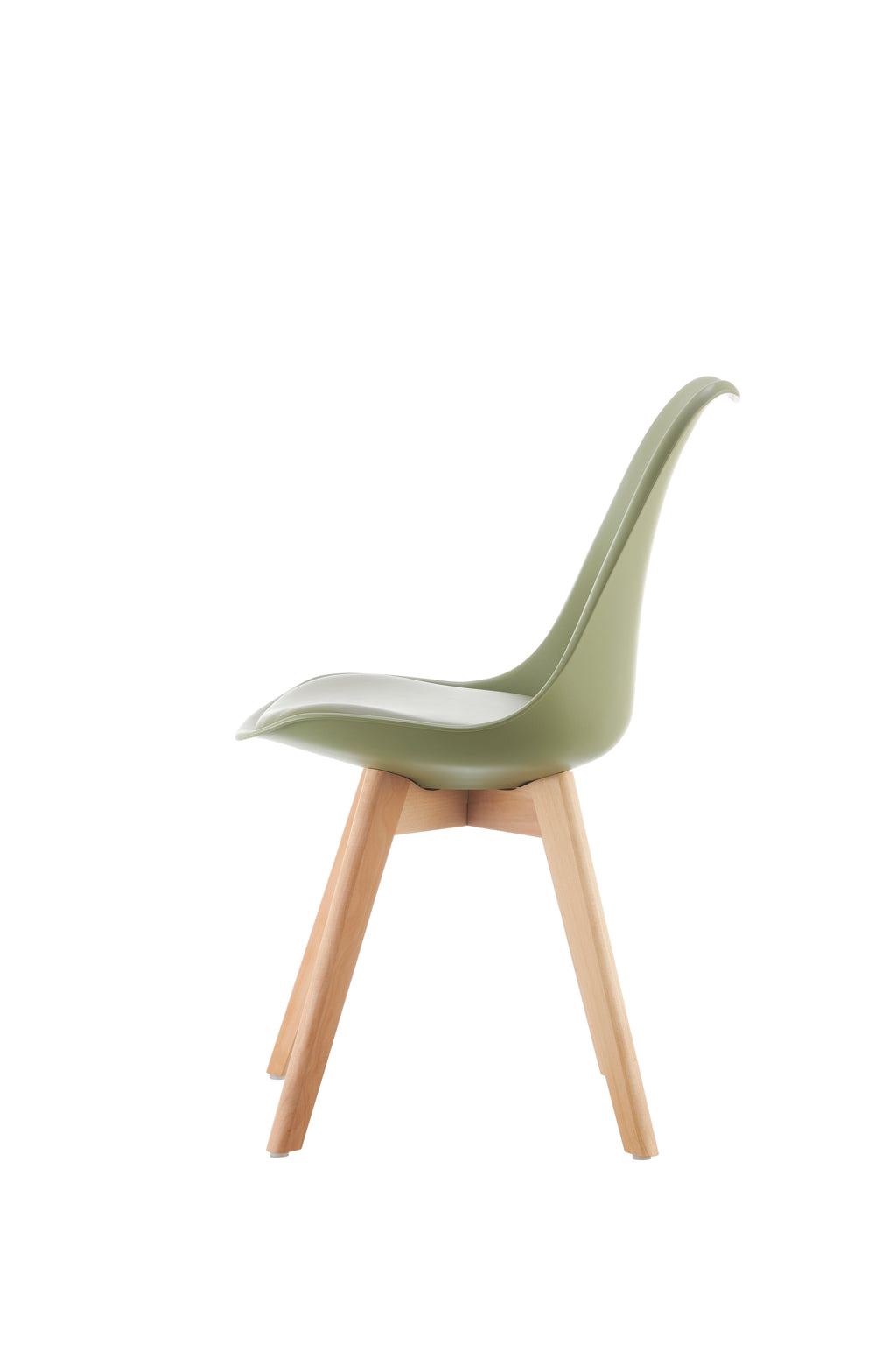 Eames Style Dining Chairs Sage Green with padded seat - Available this March Pre order now