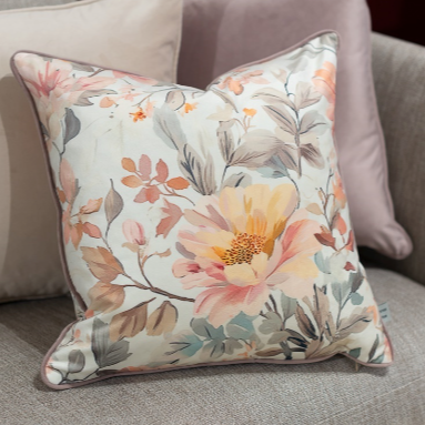 Cushion F+H Velvet Floral Charm