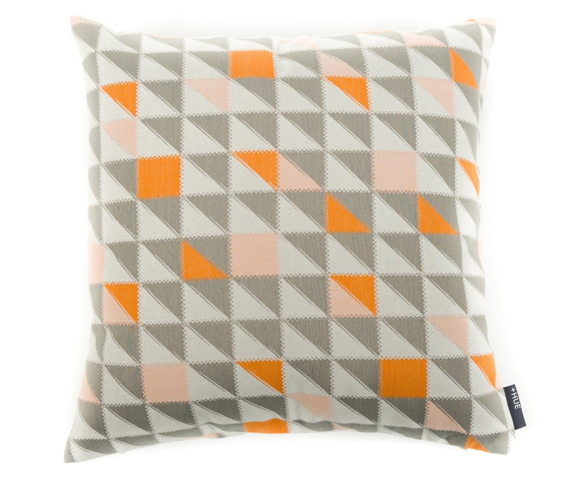 Cushion Geo Mini Angles Orange