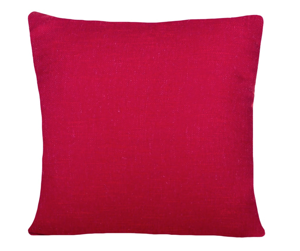 Cushion Linen Weave Raspberry