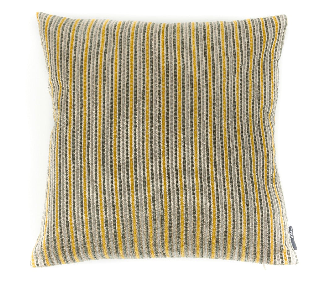 Cushion Stripe Weave Ochre/Grey