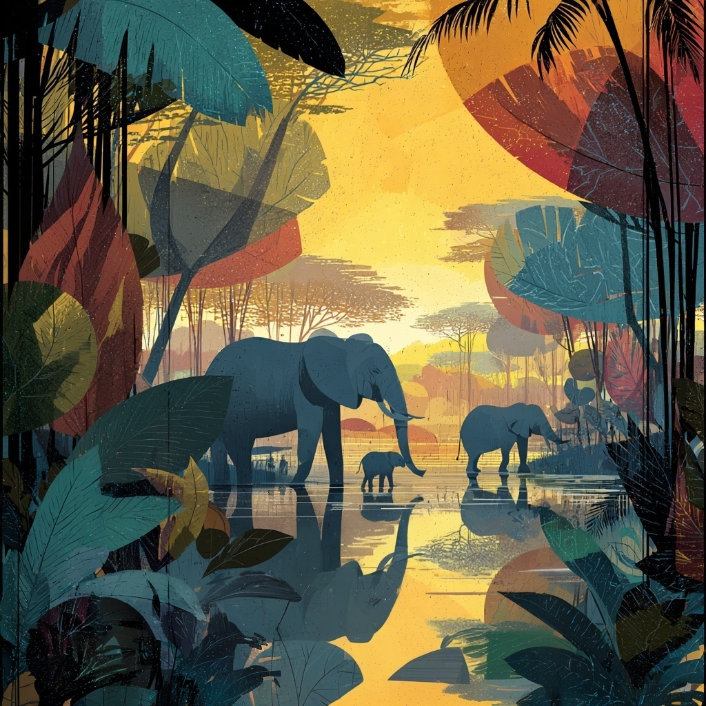 Cushion F+H Velvet Jungle Family Available Early Oct