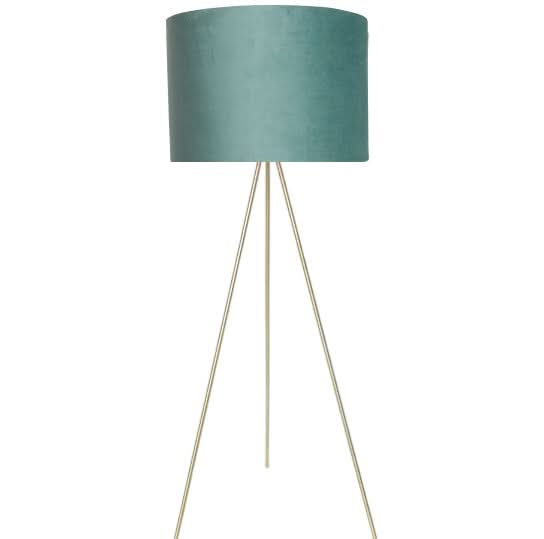 Velvet Floor Lamp Green