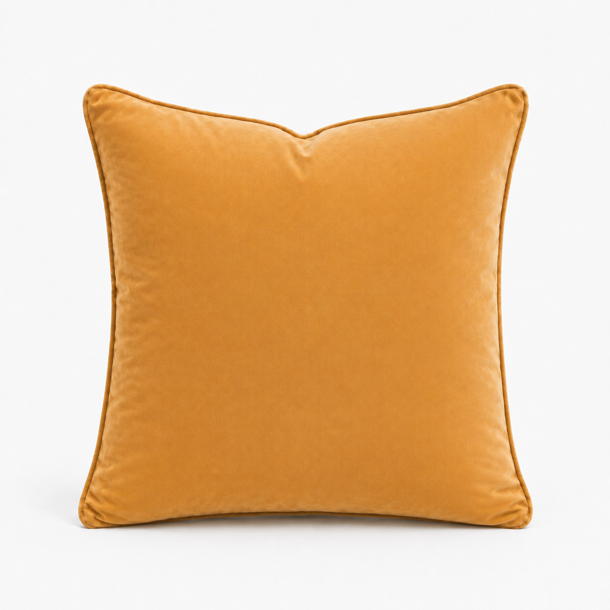 Cushion F+H Velvet Plain Butterscotch 45x45cm