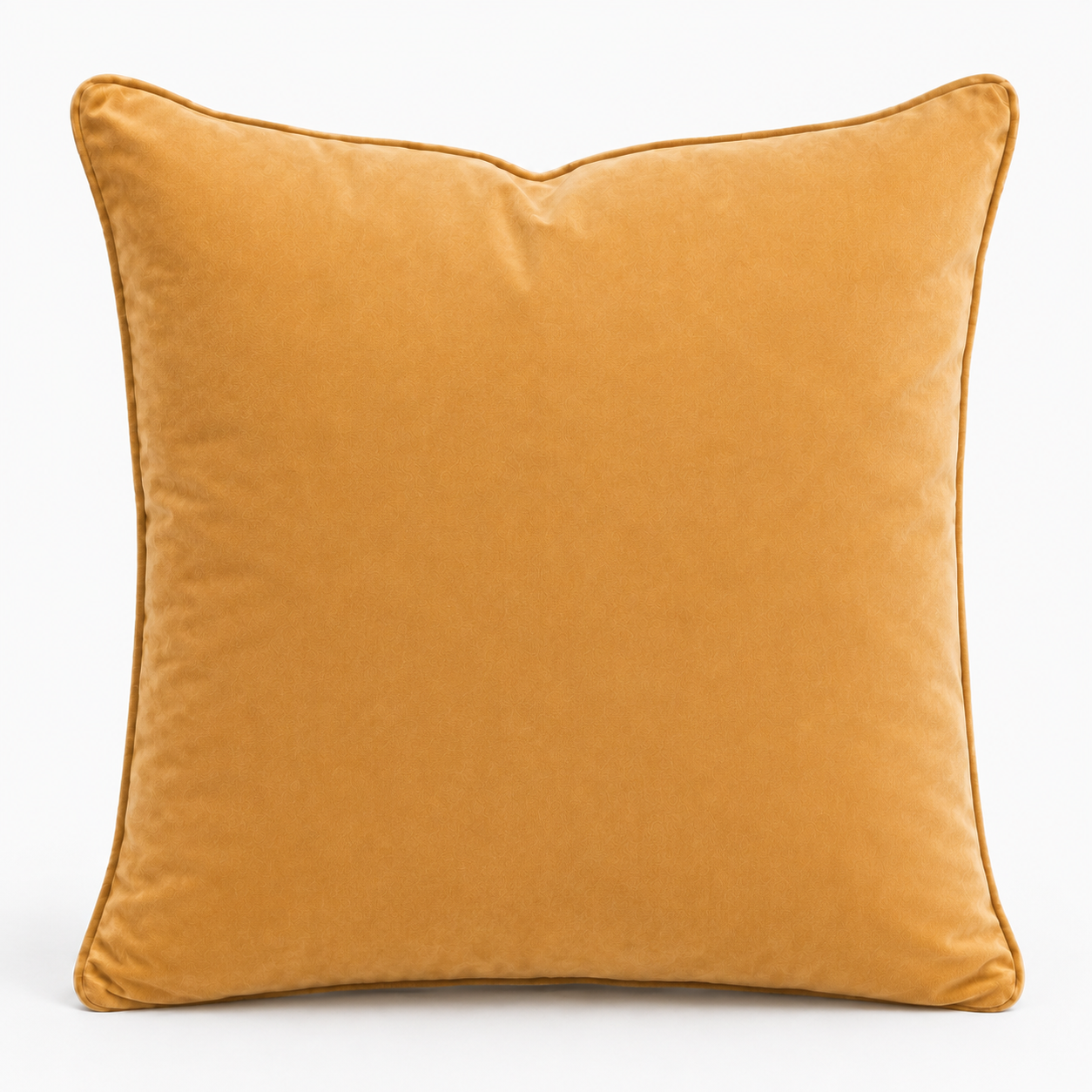 Cushion F+H Velvet Plain Butterscotch 50x50cm