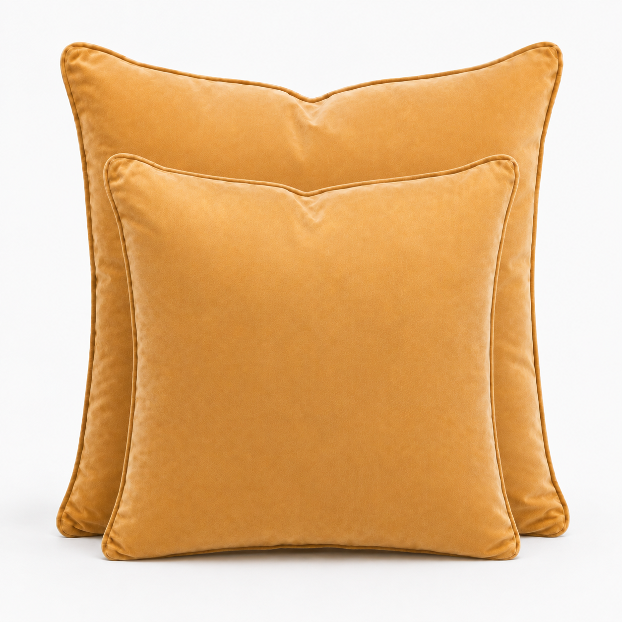 Cushion F+H Velvet Plain Butterscotch 50x50cm