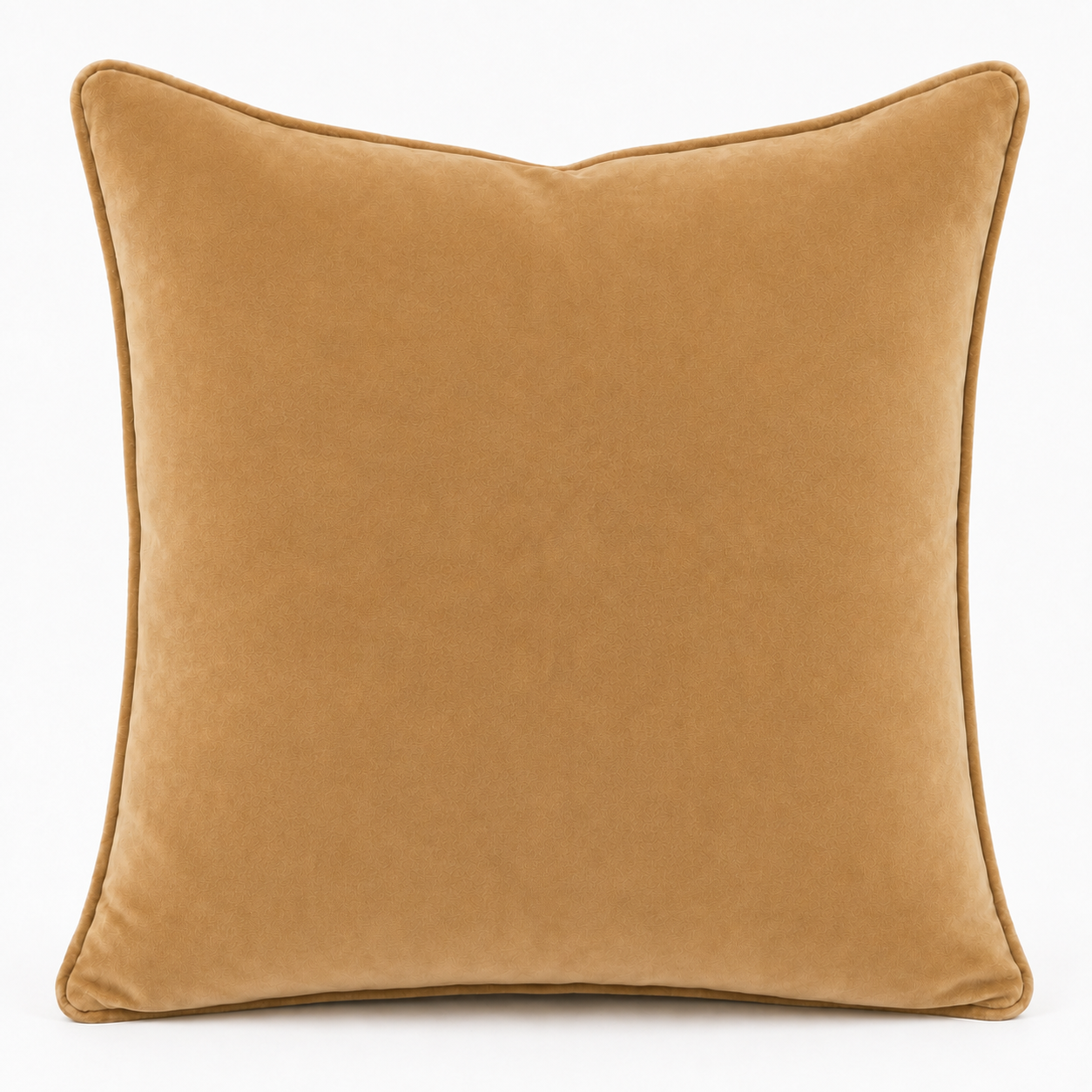 Cushion F+H Velvet Plain Caramel 50x50cm