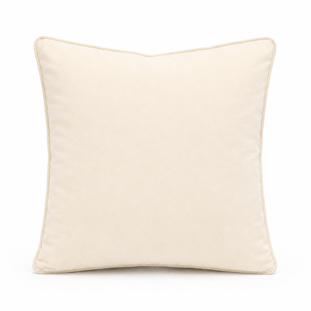 Cushion F+H Velvet Plain Cream 45x45cm