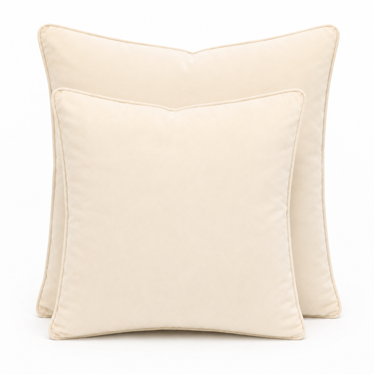 Cushion F+H Velvet Plain Cream 50x50cm