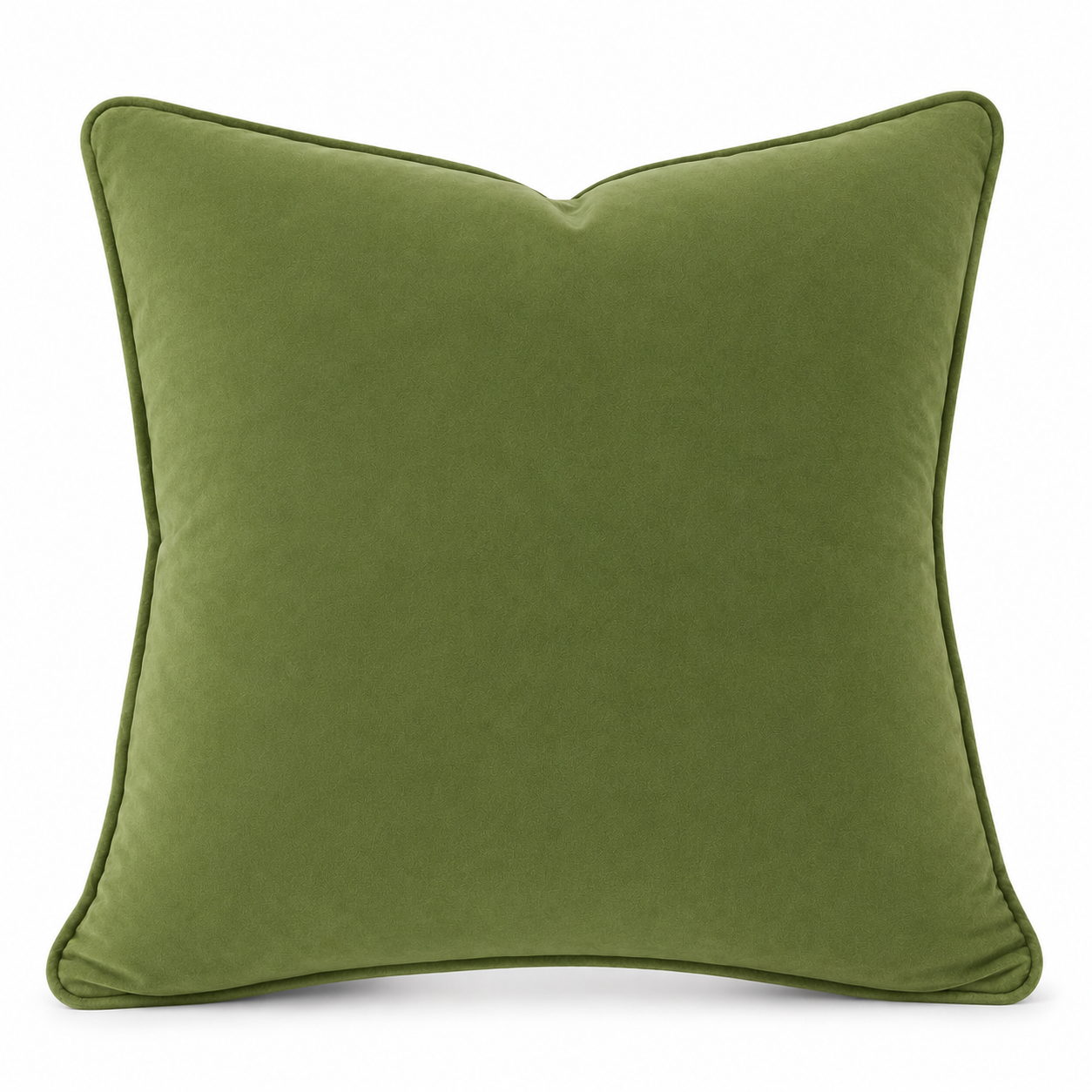 Cushion F+H Velvet Plain Moss Green 45x45cm