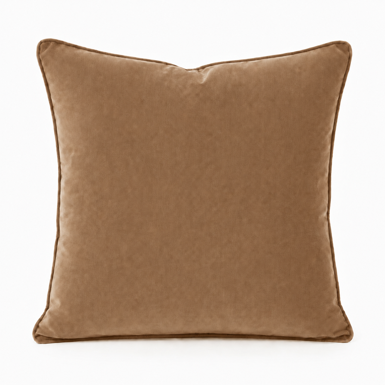 Cushion F+H Velvet Plain Warm Beige 45x45cm
