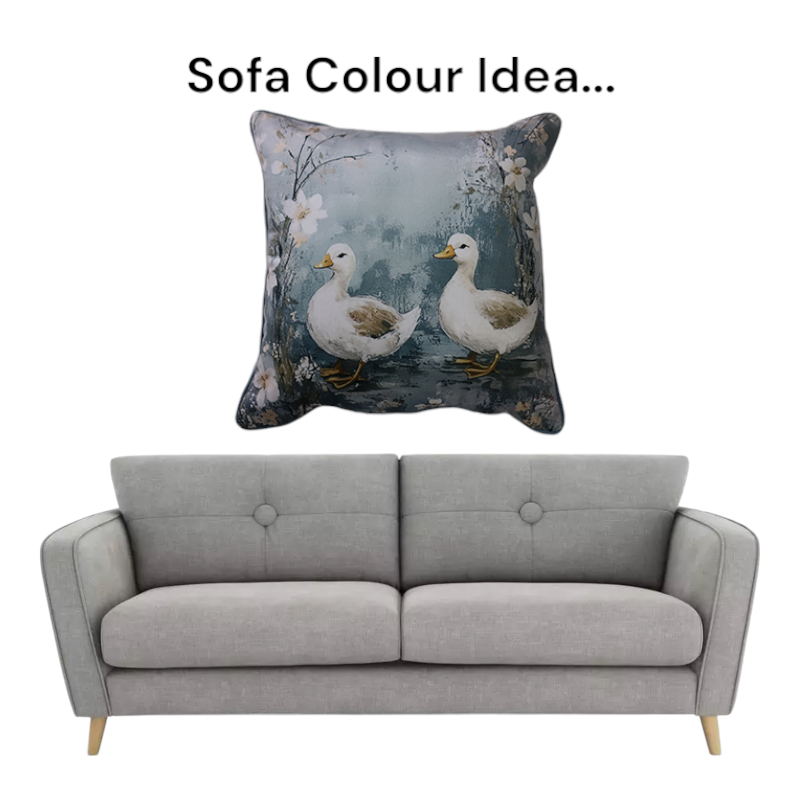 Cushion F+H Velvet Vintage Duck Pair