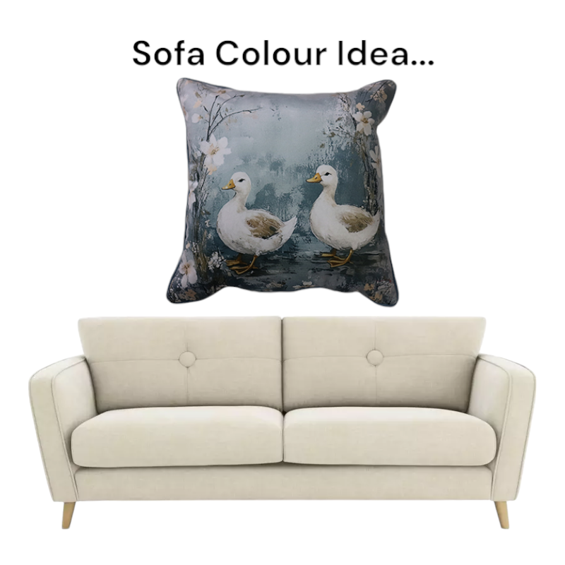 Cushion F+H Velvet Vintage Duck Pair