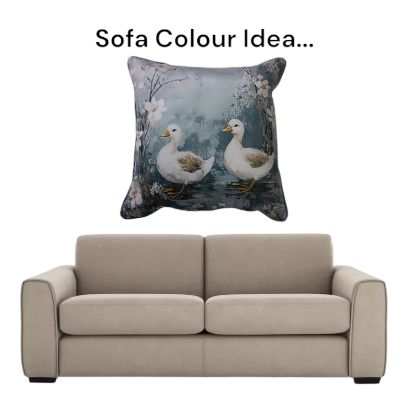 Cushion F+H Velvet Vintage Duck Pair