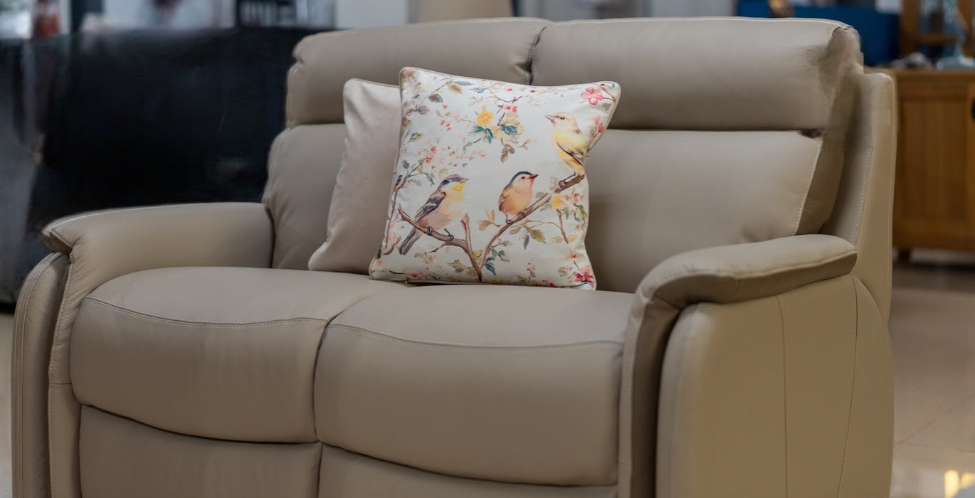 Cushion F+H Velvet Vintage Garden Bird