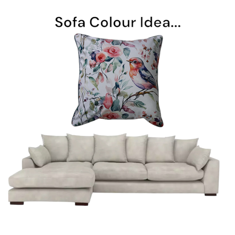Cushion F+H Velvet Vintage Rose Garden