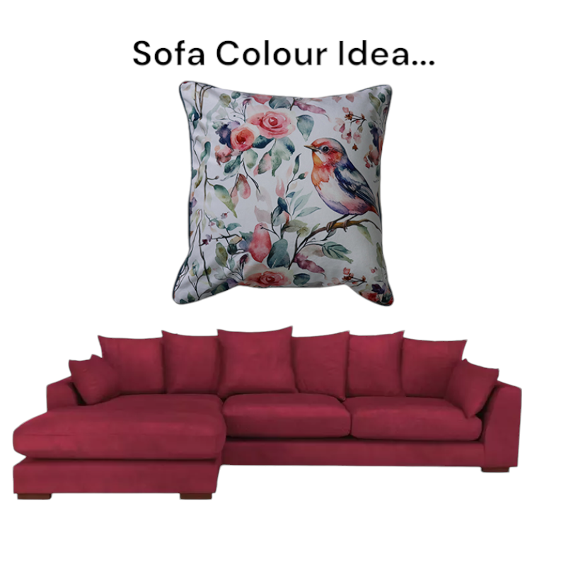 Cushion F+H Velvet Vintage Rose Garden