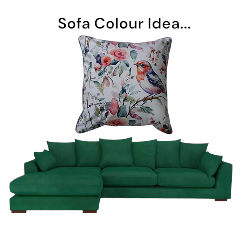Cushion F+H Velvet Vintage Rose Garden