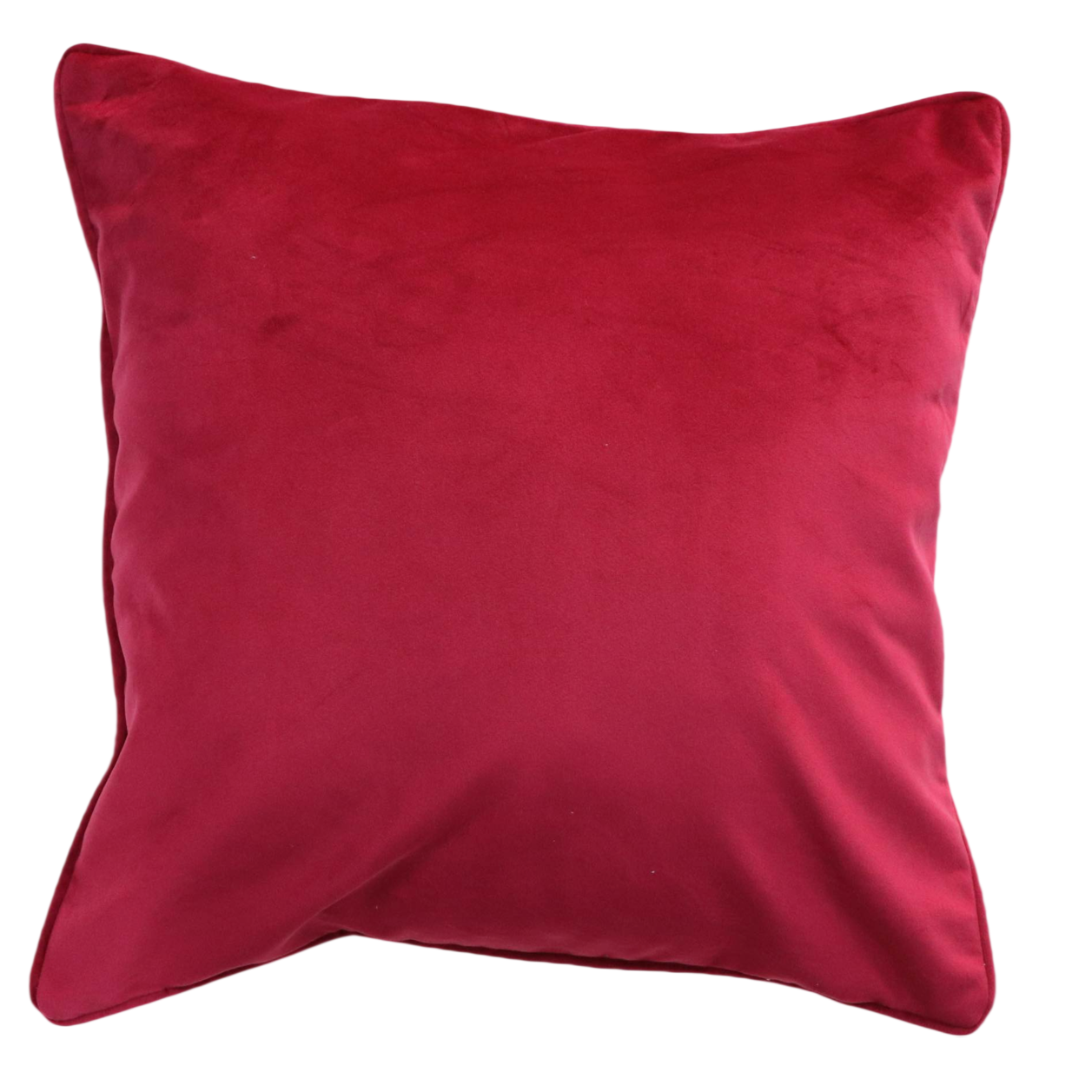 Cushion F+H Velvet Plain Ruby 45x45cm