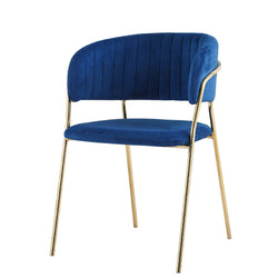 Ada Chair Velvet Blue - Fervor + Hue