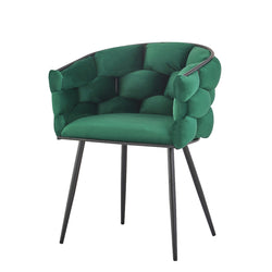 Aya Arm Chair Velvet Green - Fervor + Hue