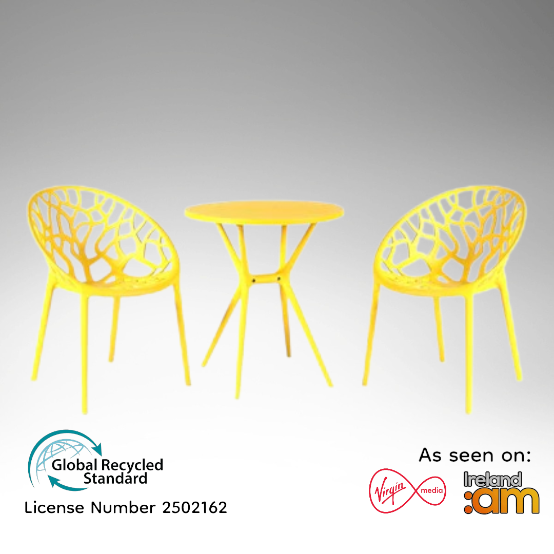 Millie Trellis Garden Furniture Set - Yellow Available This July Pre Order Now - Fervor + Hue