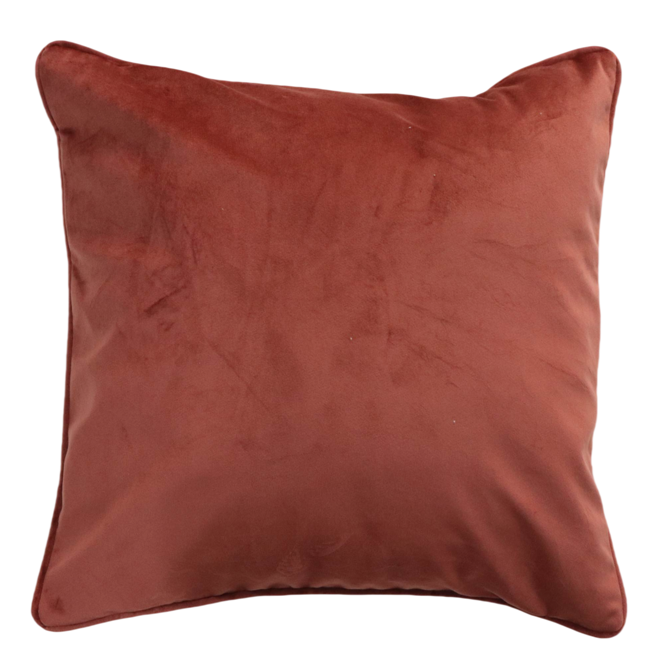 Cushion F+H Velvet Plain Rich Chocolate 45x45cm