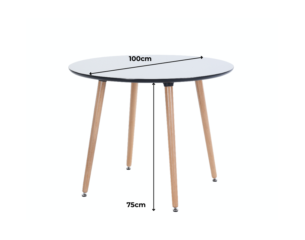 Eames Style Round Dining Table  - Collection Only - Fervor + Hue