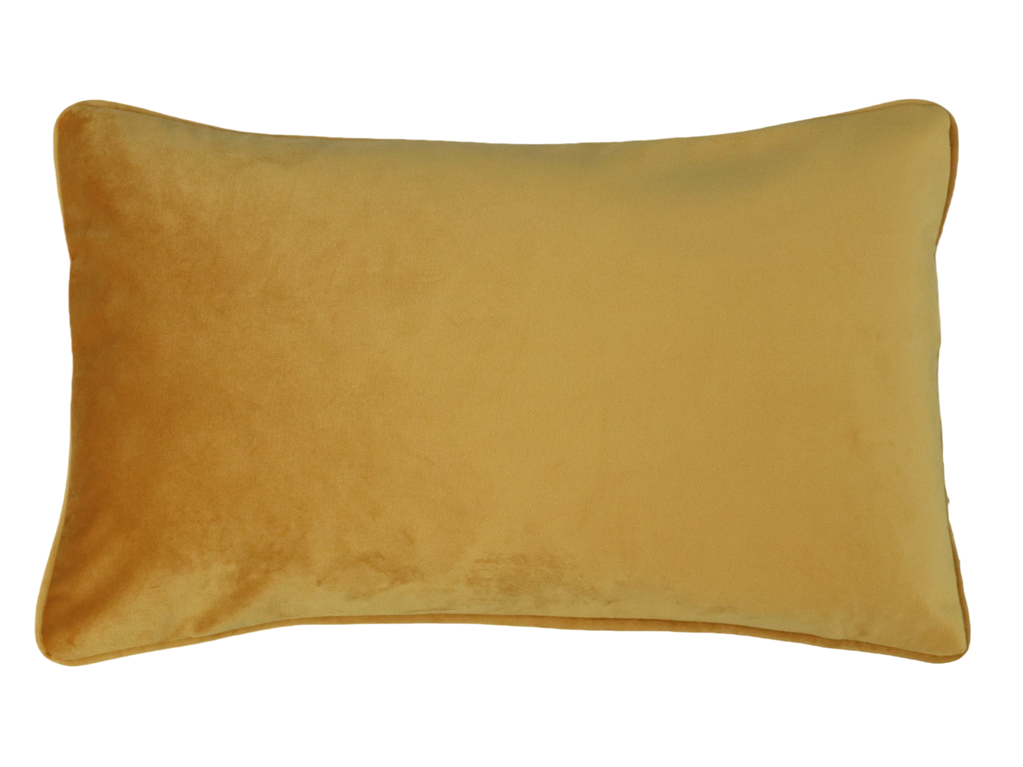 Cushion F+H Velvet Plain Butterscotch 30x50cm