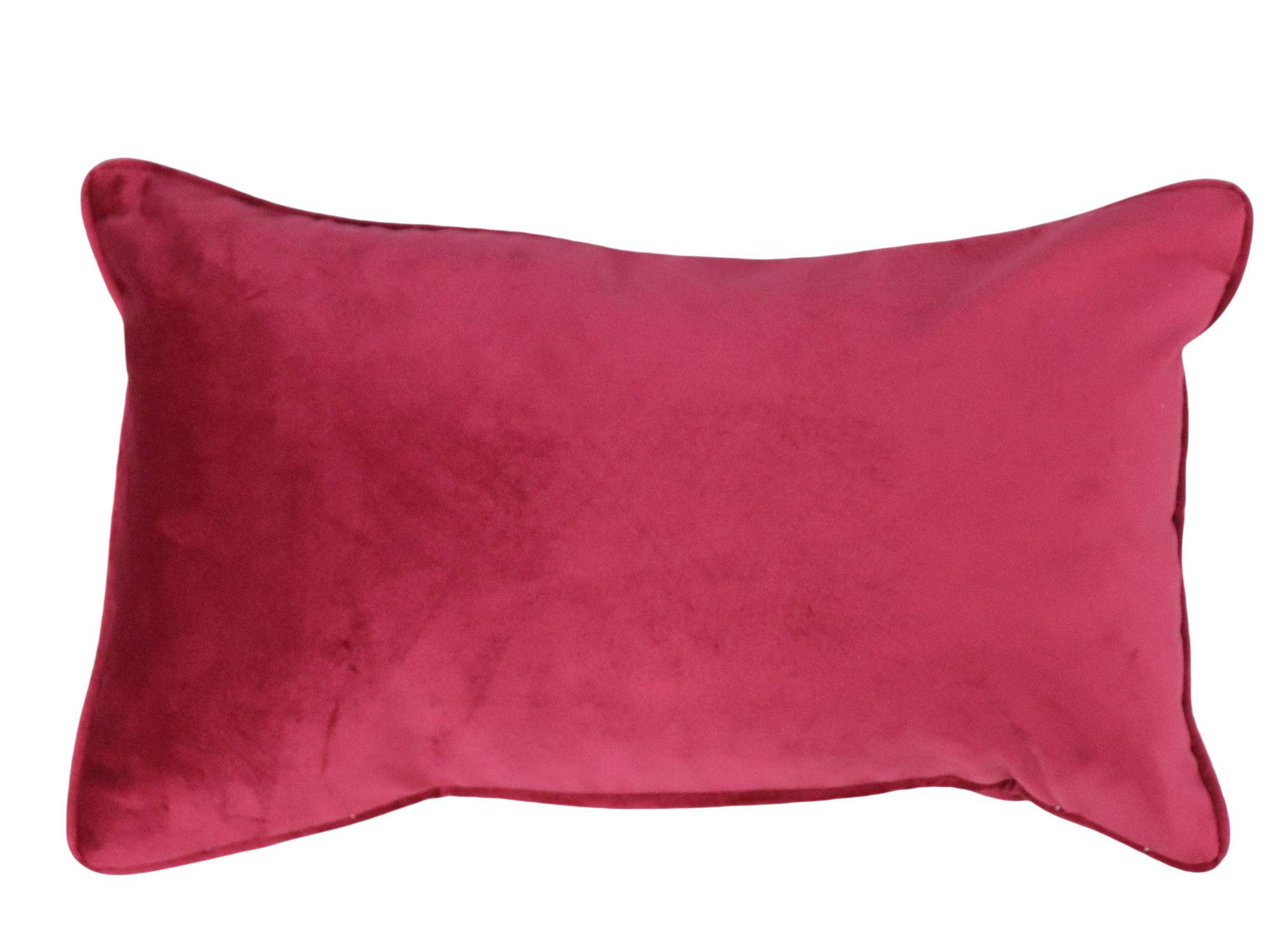 Cushion F+H Velvet Plain Ruby 30x50cm