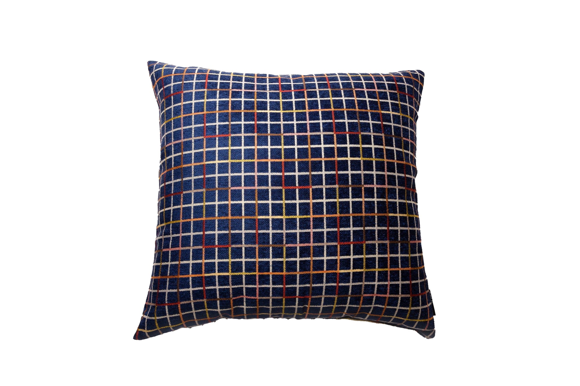 Cushion Geo Grid Midnight - Fervor + Hue