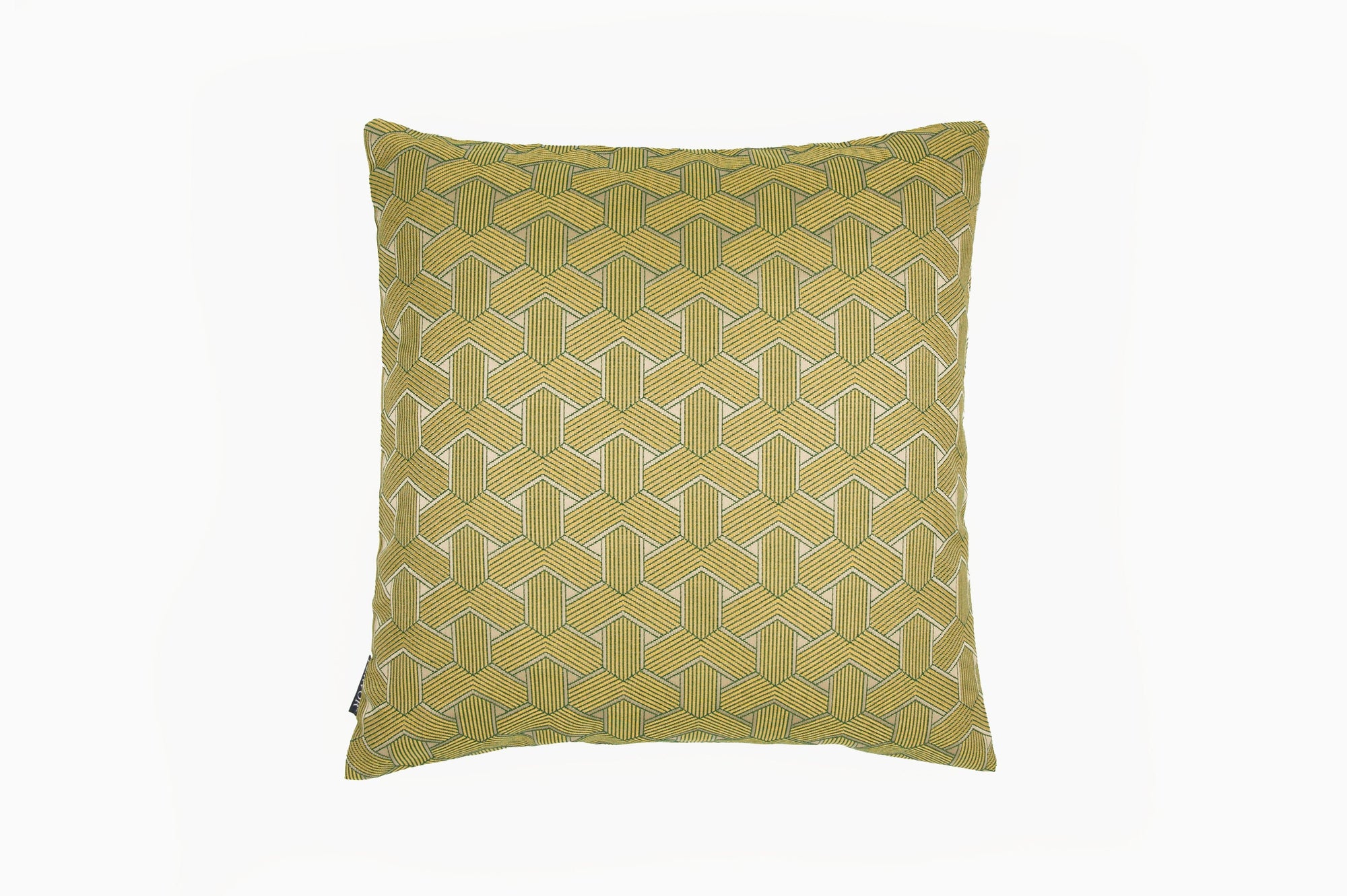 CUSHION GEO JUNCTION GREEN - Fervor + Hue