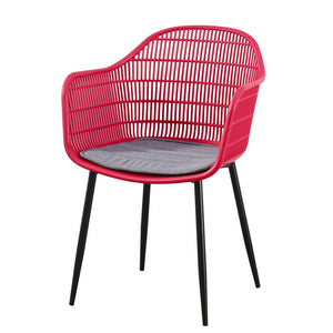 Metro Chair Raspberry Red - Fervor + Hue