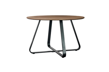 Large Round Dining Table with wooden surface - Collection Only - Fervor + Hue